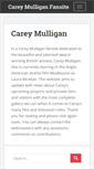 Mobile Screenshot of careymulligan.org