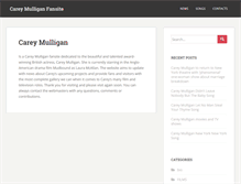 Tablet Screenshot of careymulligan.org